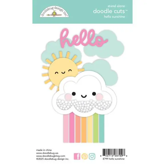 Doodlebug Design - Butterfly Kisses Hello Sunshine Doodle Cuts