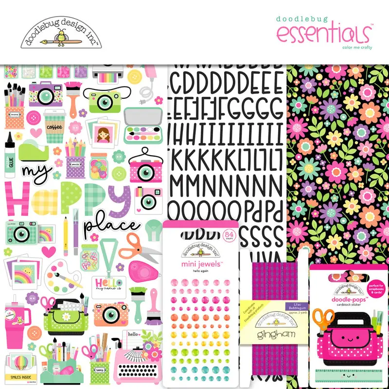 Doodlebug Design - Color Me Crafty Essentials Kit