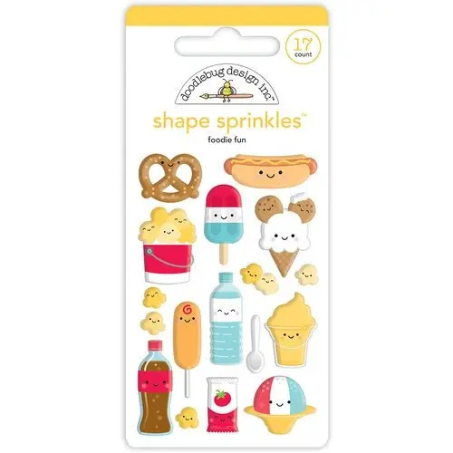 Doodlebug Design - Foodie Fun Shape Sprinkles (17pcs)