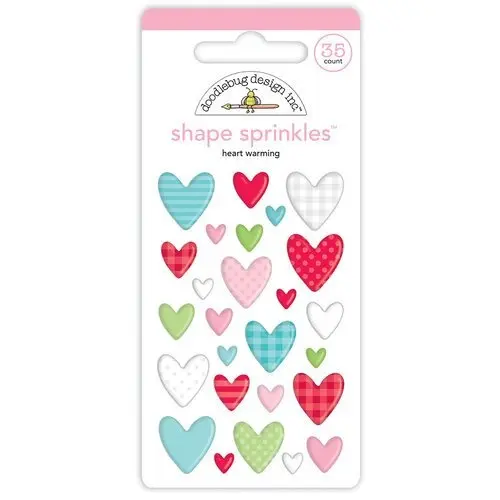 Doodlebug Design - Heart Warming Shape Sprinkles (26 pcs)