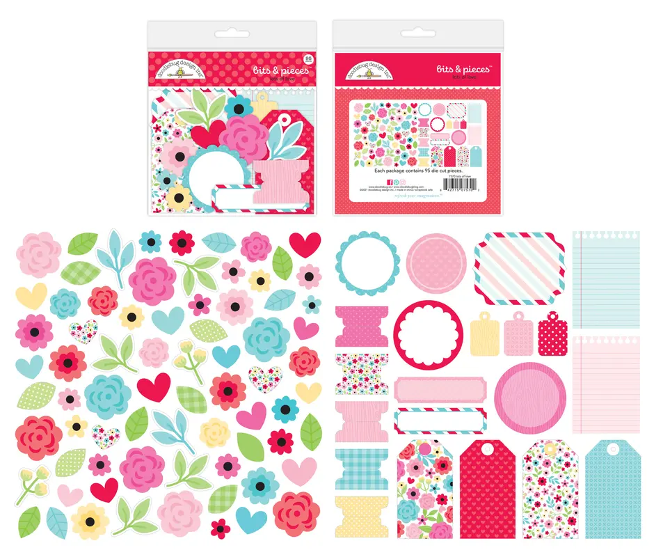 Doodlebug Design - Lots of Love Bits & Pieces