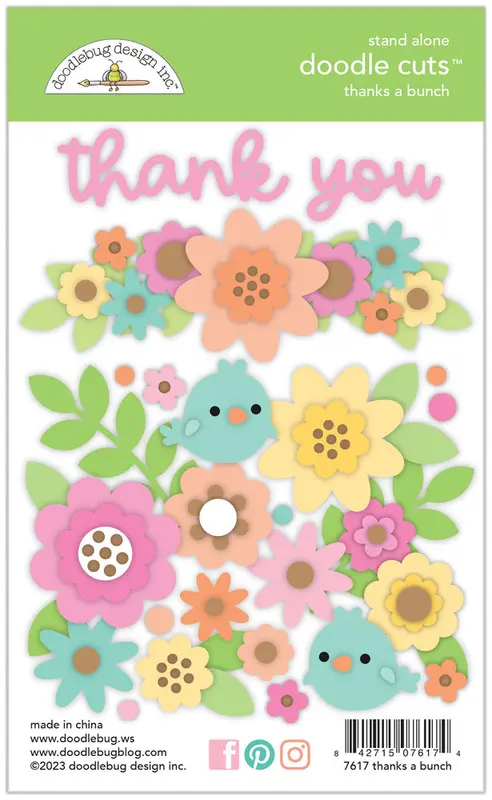 Doodlebug Design - Thanks A Bunch Doodle Cuts