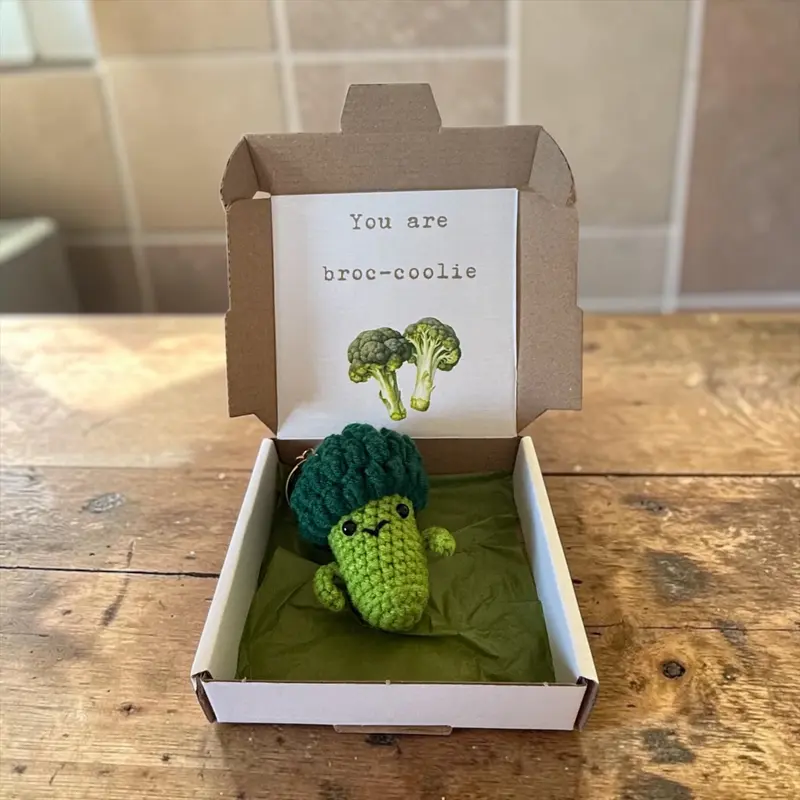 Doosje broc-coolie sleutelhanger