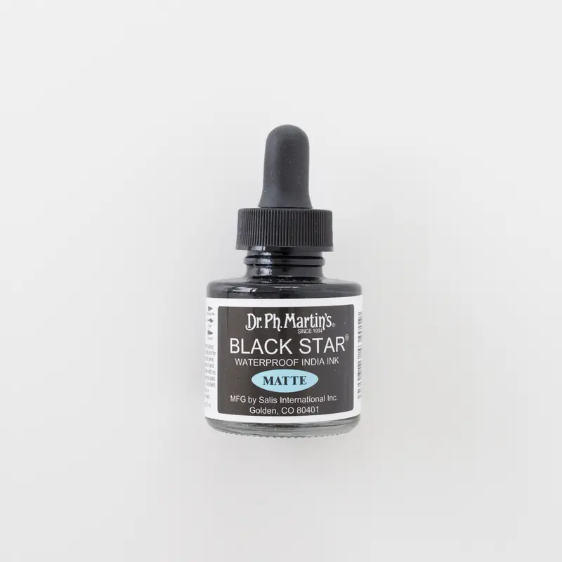 Dr. Ph. Martin's Matte Black Inkt