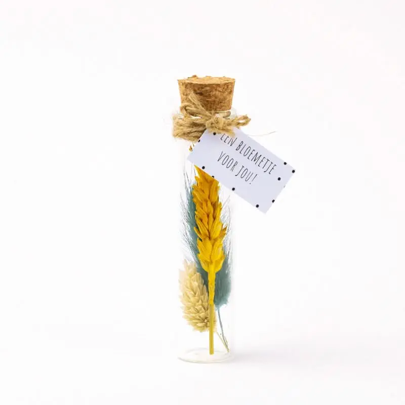 Droogbloem boeket multi colour 11cm