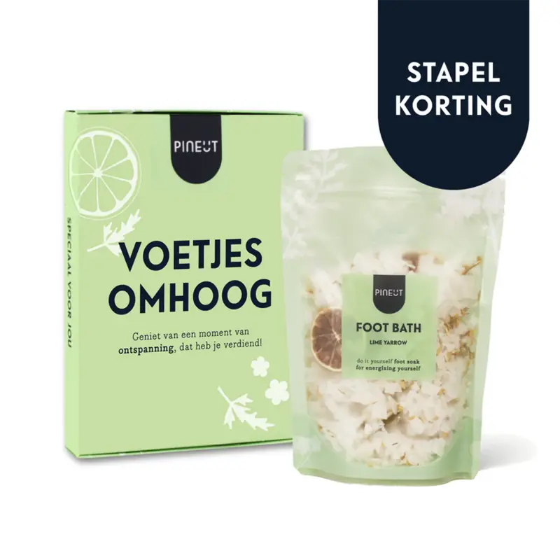 Droom Pineut Brievenbuscadeau Voetjes omhoog! Voetenbadje