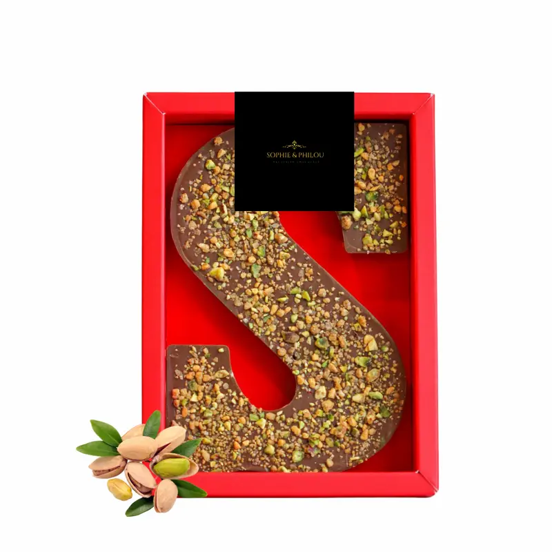 Dubai chocoladeletter S | Pistache & krokante kadayif