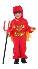 Duivel jumpsuit 7-9 jaar