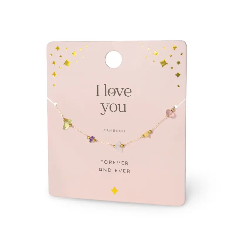 Edelsteen - Armband - I love you