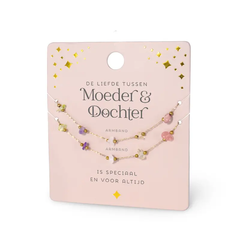 Edelsteen - Armband - Moeder & dochter (set)