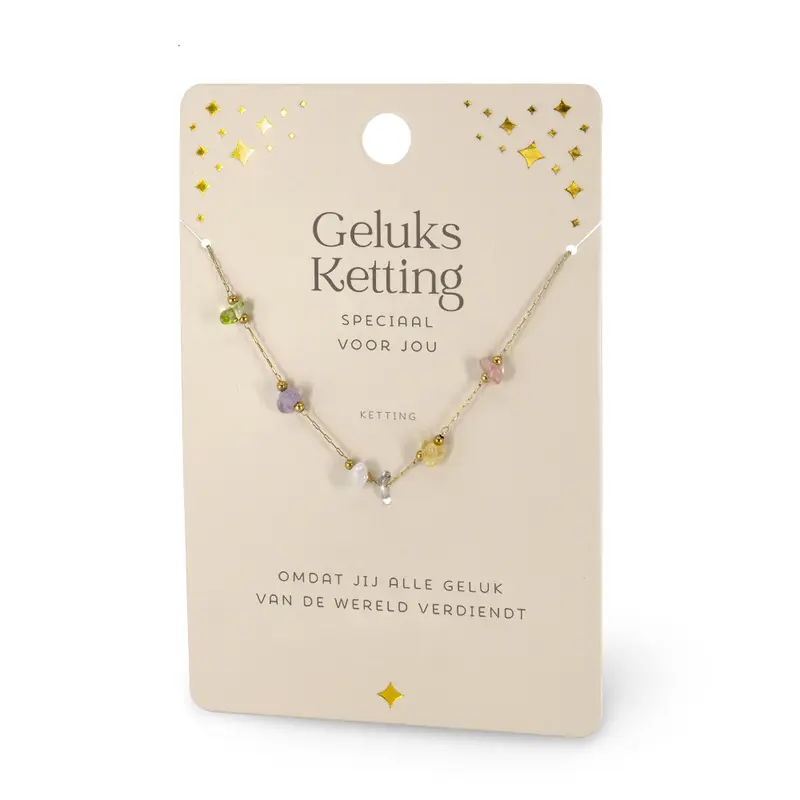 Edelsteen - Ketting - Geluks
