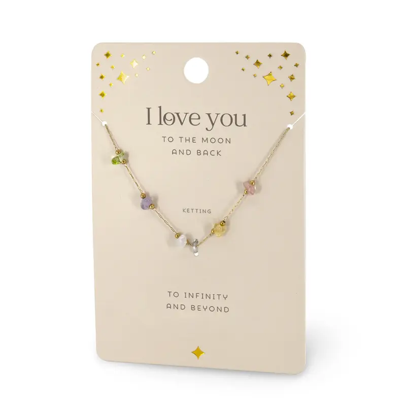 Edelsteen - Ketting - I love you