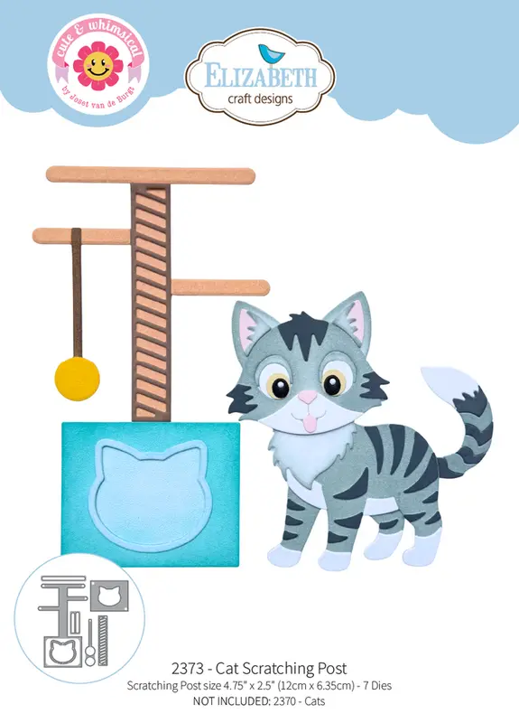 Elizabeth Craft Designs - Meet the Cats Die Cat Scratching Post