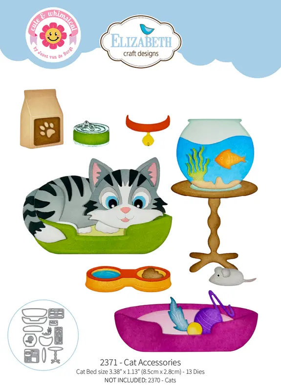 Elizabeth Crafts Designs - Meet the Cats Die Cat Accessories