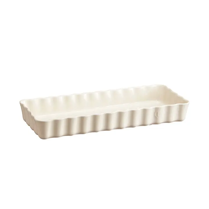 Emile Henry Taartvorm lang rechthoekig - 360x150mm - Argile