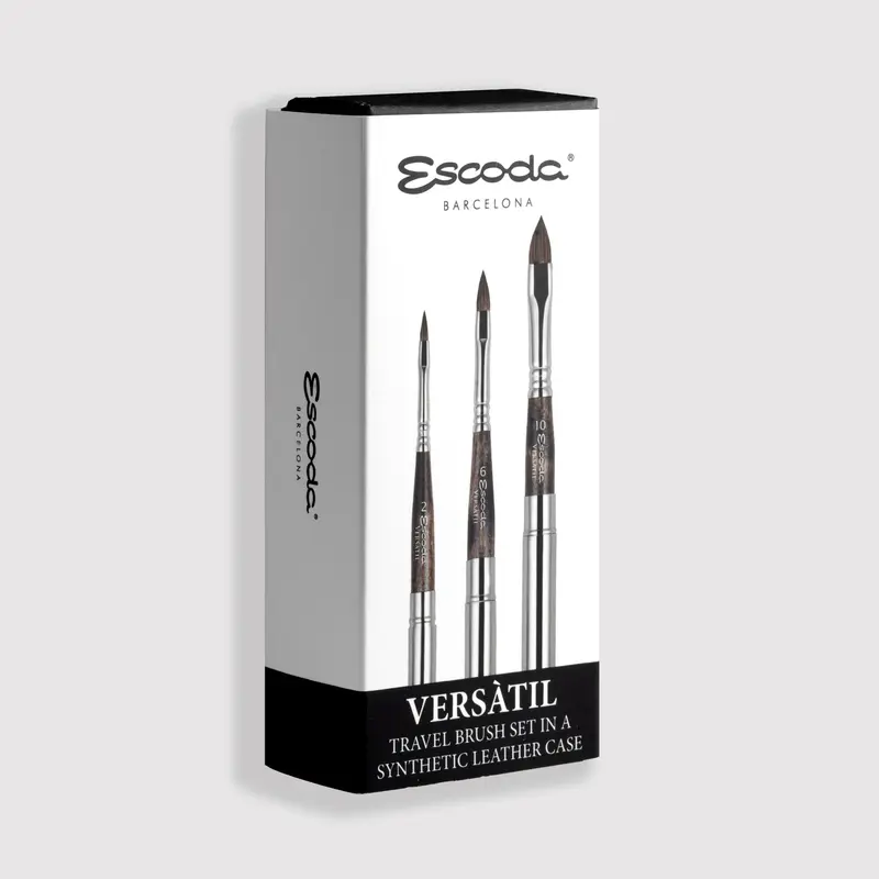 Escoda Versàtil Set 3 Travel brushes Filbert 1260