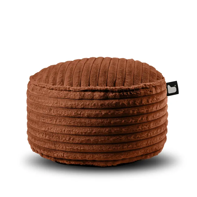 Extreme Lounging b-poef ribfluweel voor binnen - amber