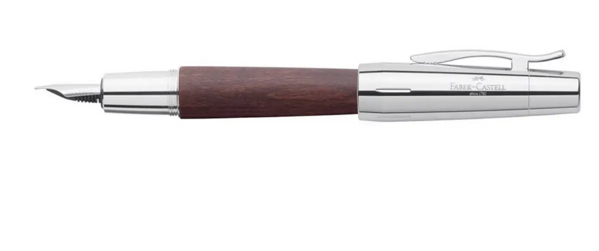 Faber-Castell E-Motion Wood Donkerbruin Vulpen