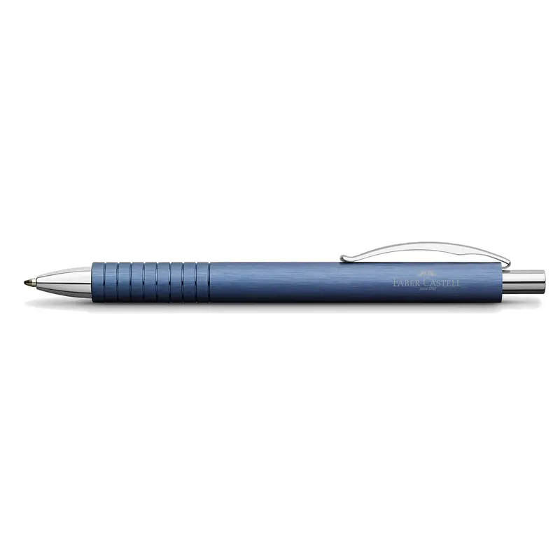 Faber-Castell Essentio Aluminium blauw balpen