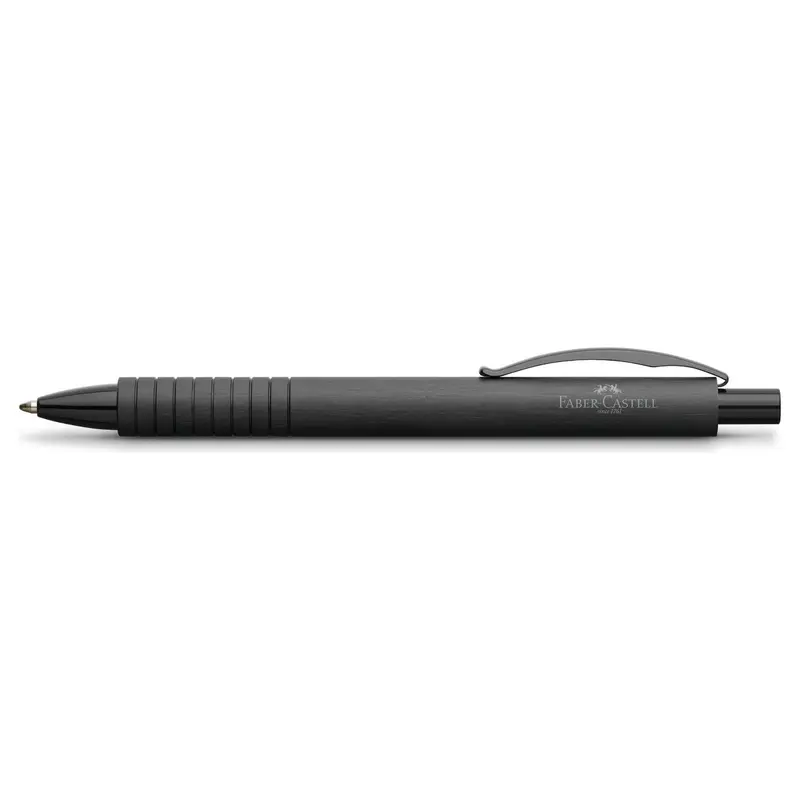 Faber-Castell Essentio Aluminium zwart balpen