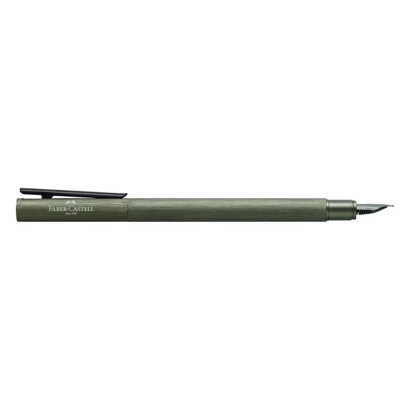 Faber-Castell Fountain Pen Neo Slim Aluminium Olive Green