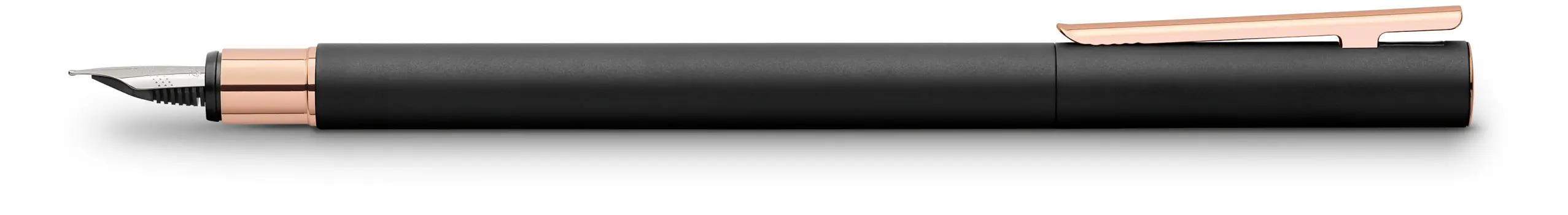 Faber-Castell Fountain Pen Neo Slim Matt Black Rosegolden