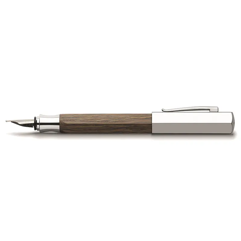 Faber-Castell Ondoro gerookt eiken vulpen
