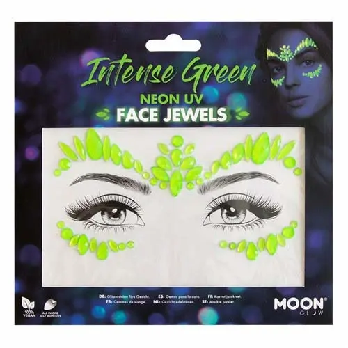 Face Jewels Intense Green neon uv