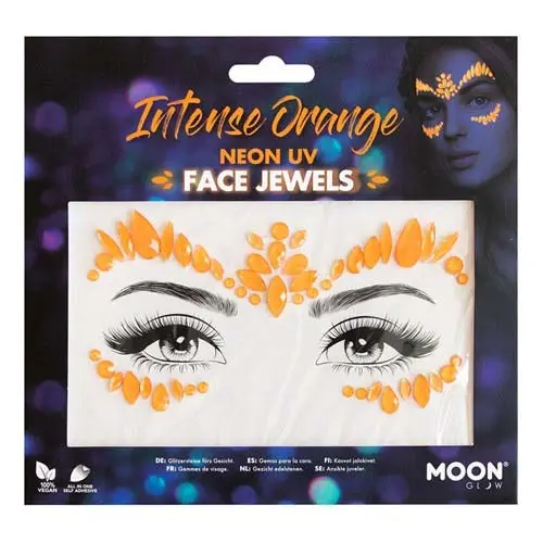 Face Jewels Intense Orange neon uv