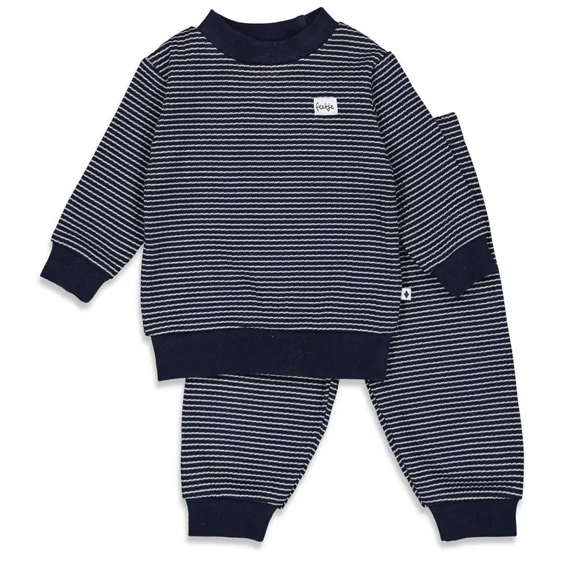 Feetje Pyjama wafel - Royal Blue (maat 92 t/m 128)