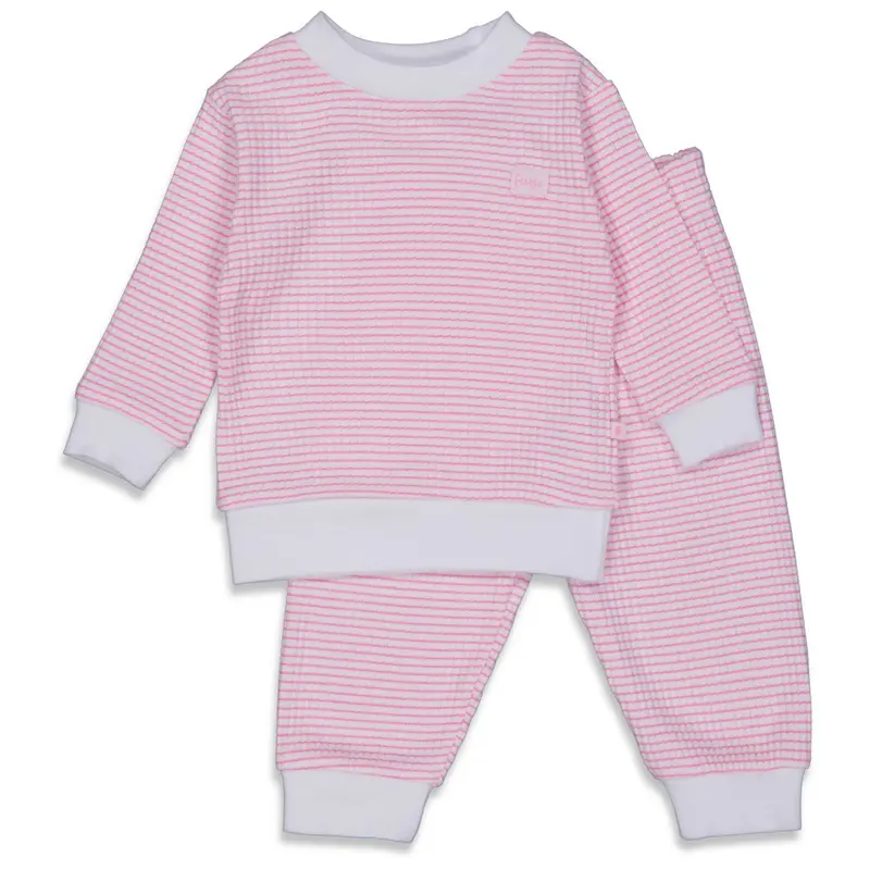Feetje Pyjama wafel - Roze (maat 92 t/m 128)