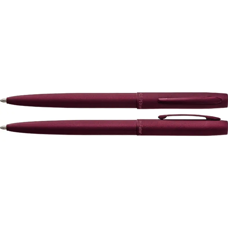 Fisher Space Cap-O-Matic Cerakote Black Cherry pen