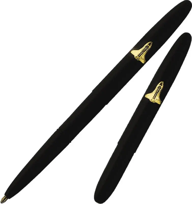 Fisher Space Pen Bullet met Shuttle Emblem mat zwart Balpen