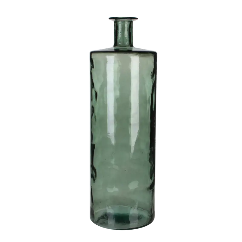Flesvaas Guan - Glas Grijsgroen - H75 cm