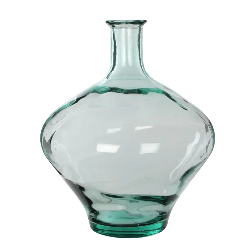 Flesvaas Kyara - Gerecycled Glas Wit - H46 cm