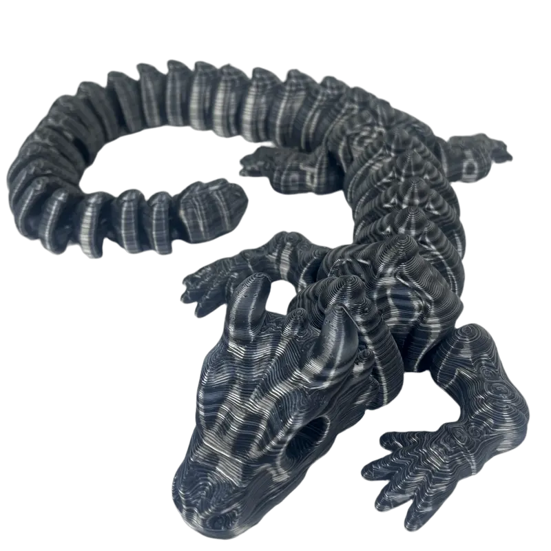 Flexibele Skelet Draak (exclusieve zilvere kleur)