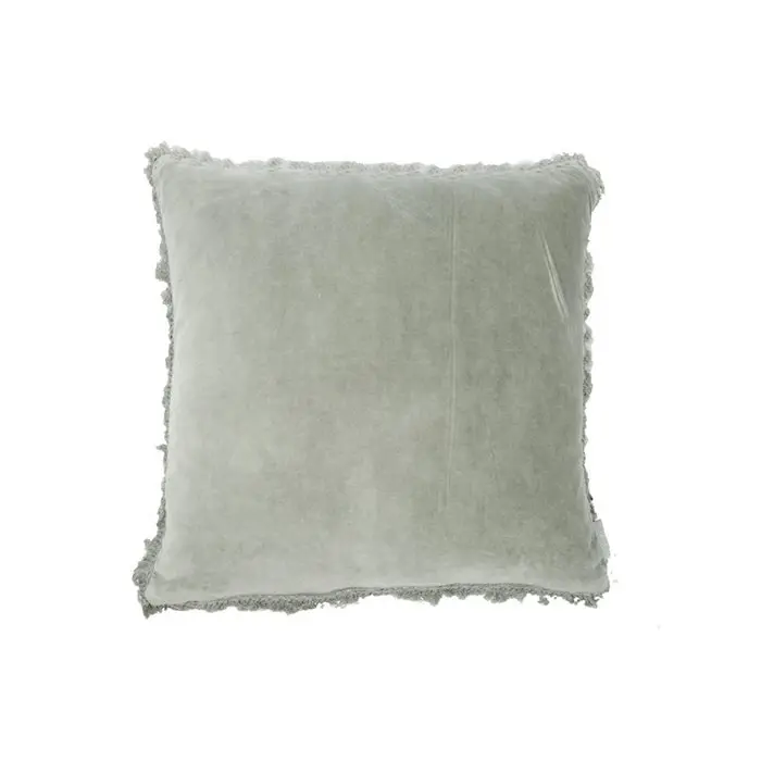 Fluweel/Linnen Kussen Rosie - Oud Blauw - 45x45 cm