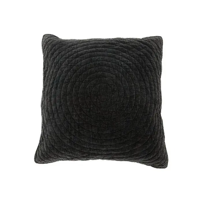 Fluwelen Kussen Jessica - Gebroken Zwart - 50 x50