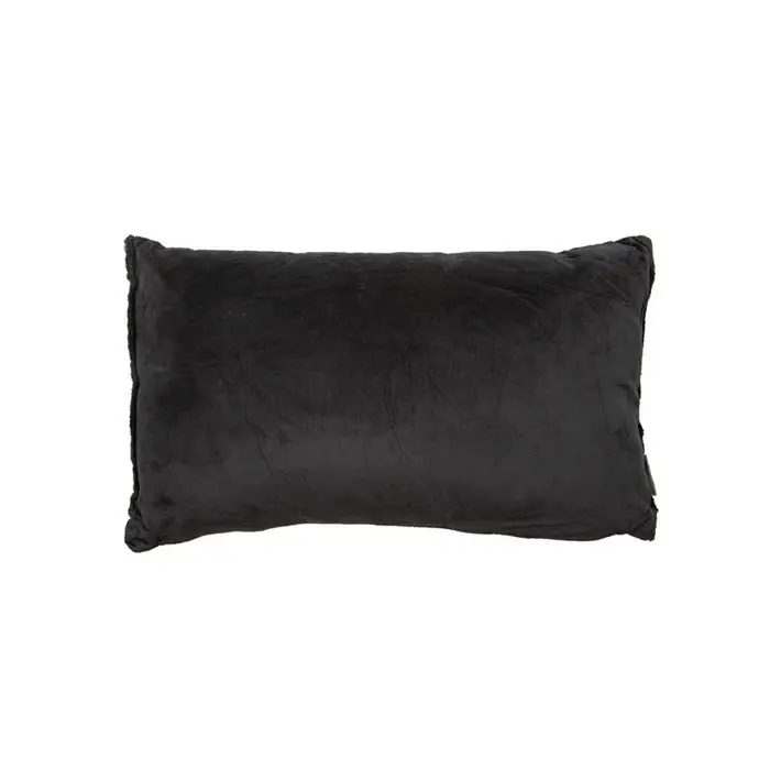 Fluwelen Kussen Lois - Zwart - 50 x 30 cm