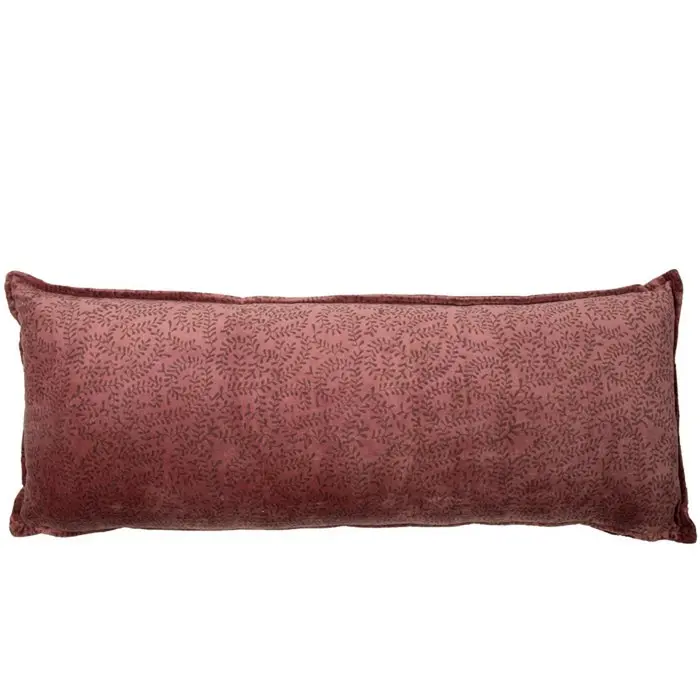 Fluwelen kussen Marina - Roze - 80 x 30 cm