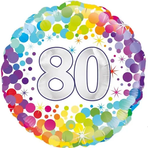 Folieballon confetti oaktree 80