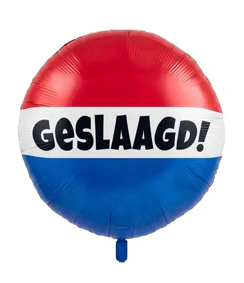 Folieballon Geslaagd rwb 74cm