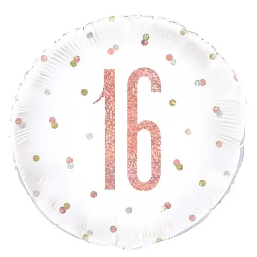 Folieballon glitz rose gold 16 (45cm)