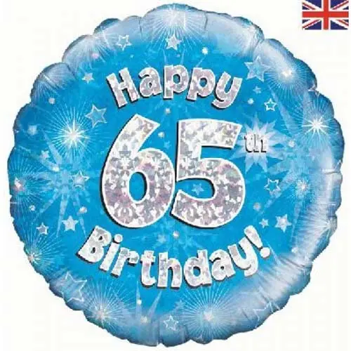 Folieballon Happy Birthday Blue 65