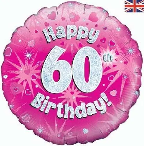 Folieballon Happy Birthday Pink 60