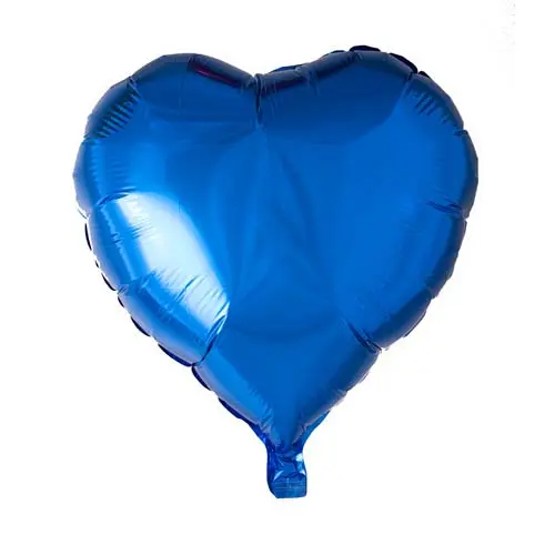 Folieballon hart donkerblauw (46cm)