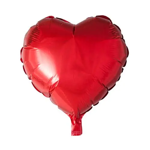Folieballon hartvorm 18inch rood
