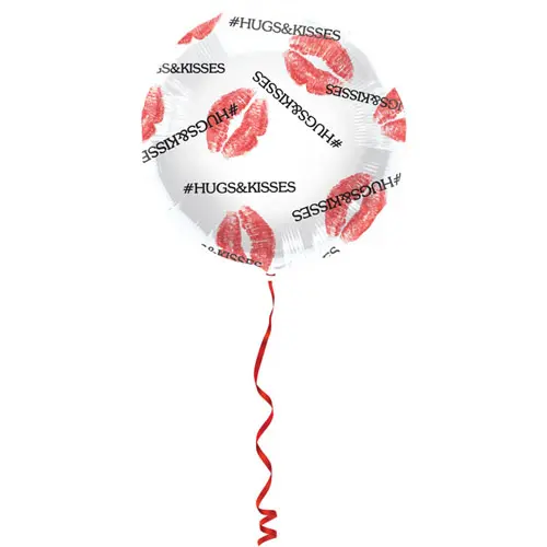 Folieballon Hugs & Kisses