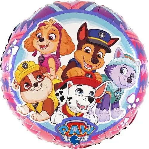 Folieballon Paw Patrol adventure (Ø45cm)