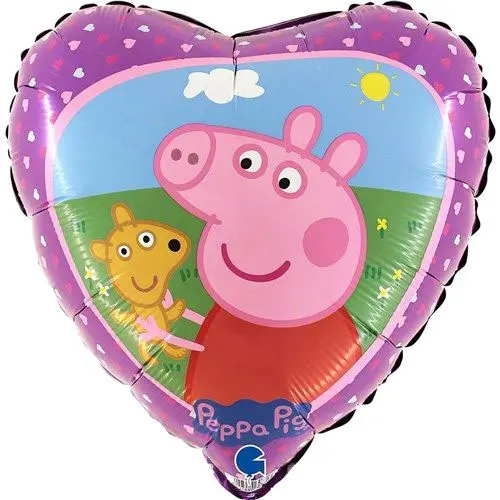 Folieballon Peppa Pig Hart